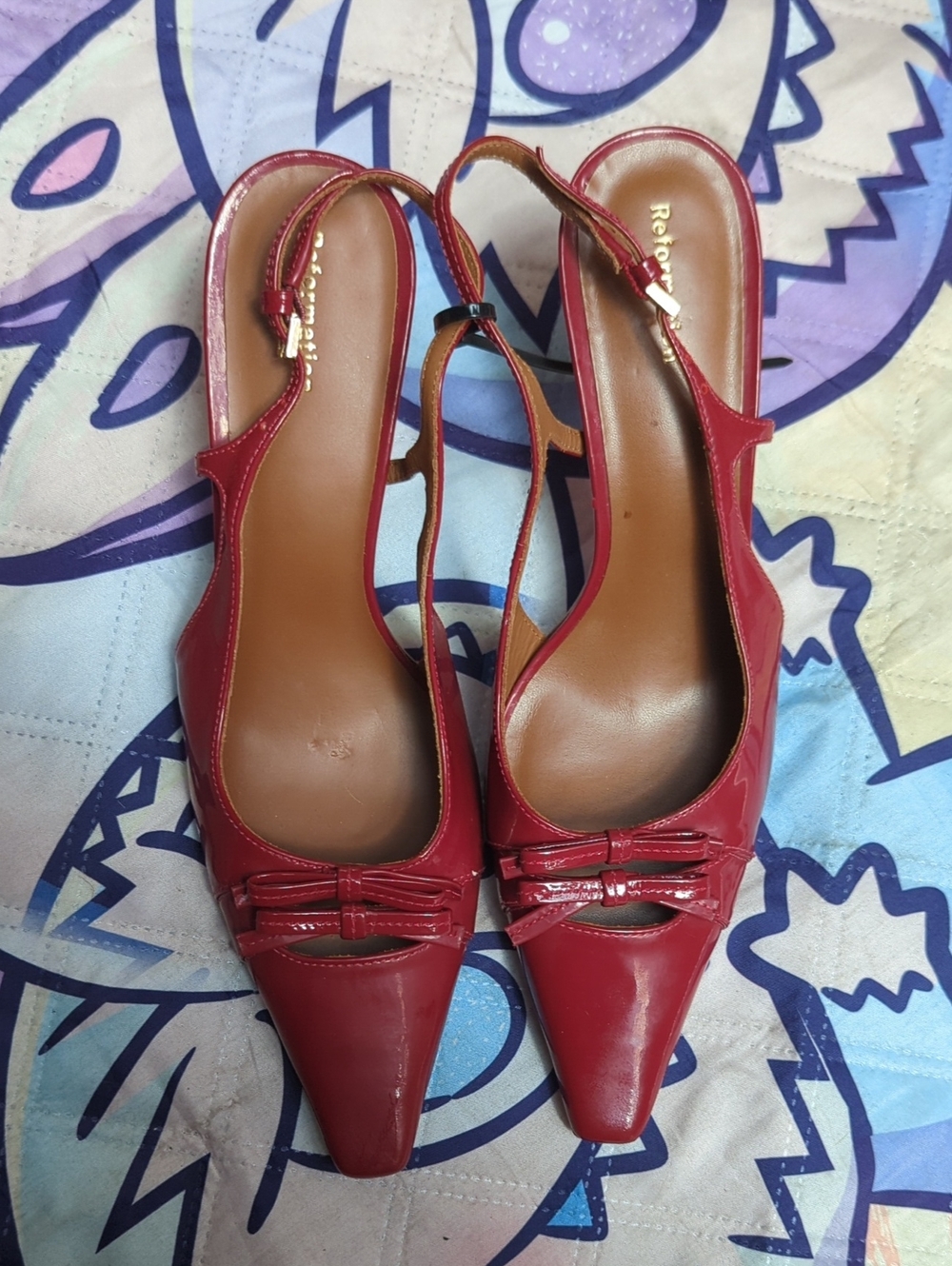 Reformation Noreen Slingback Heels